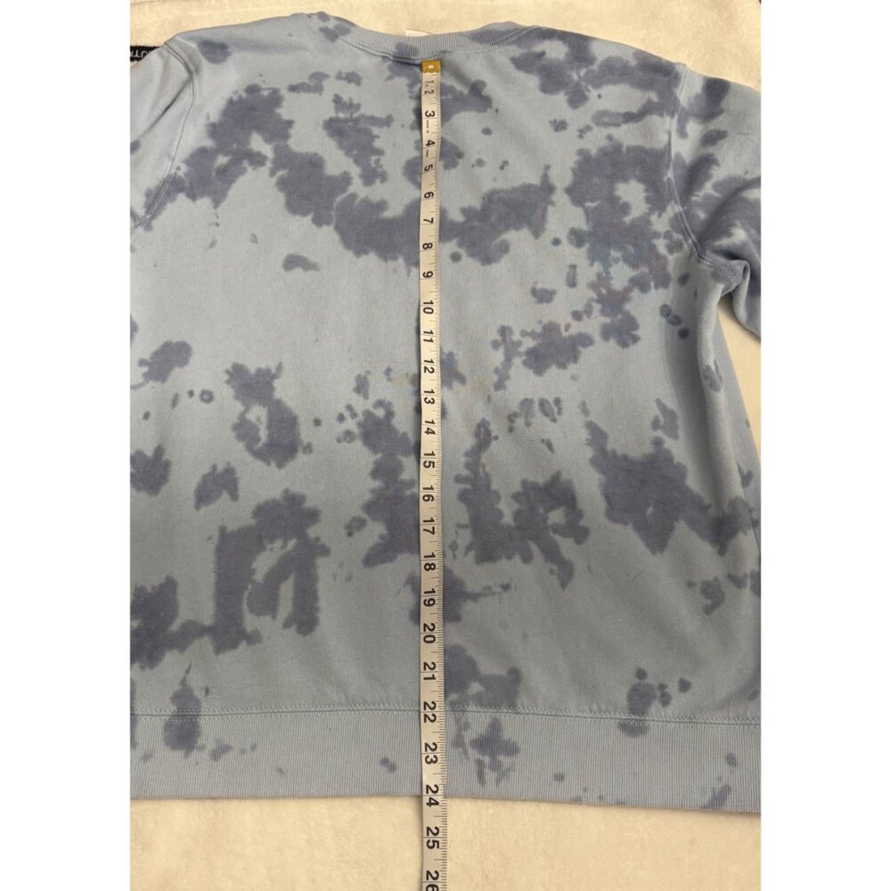 The Simpsons Nature Lover Blue Tie-Dye Sweatshirt W/ Floral Sleeves Womens M - Picture 8 of 9
